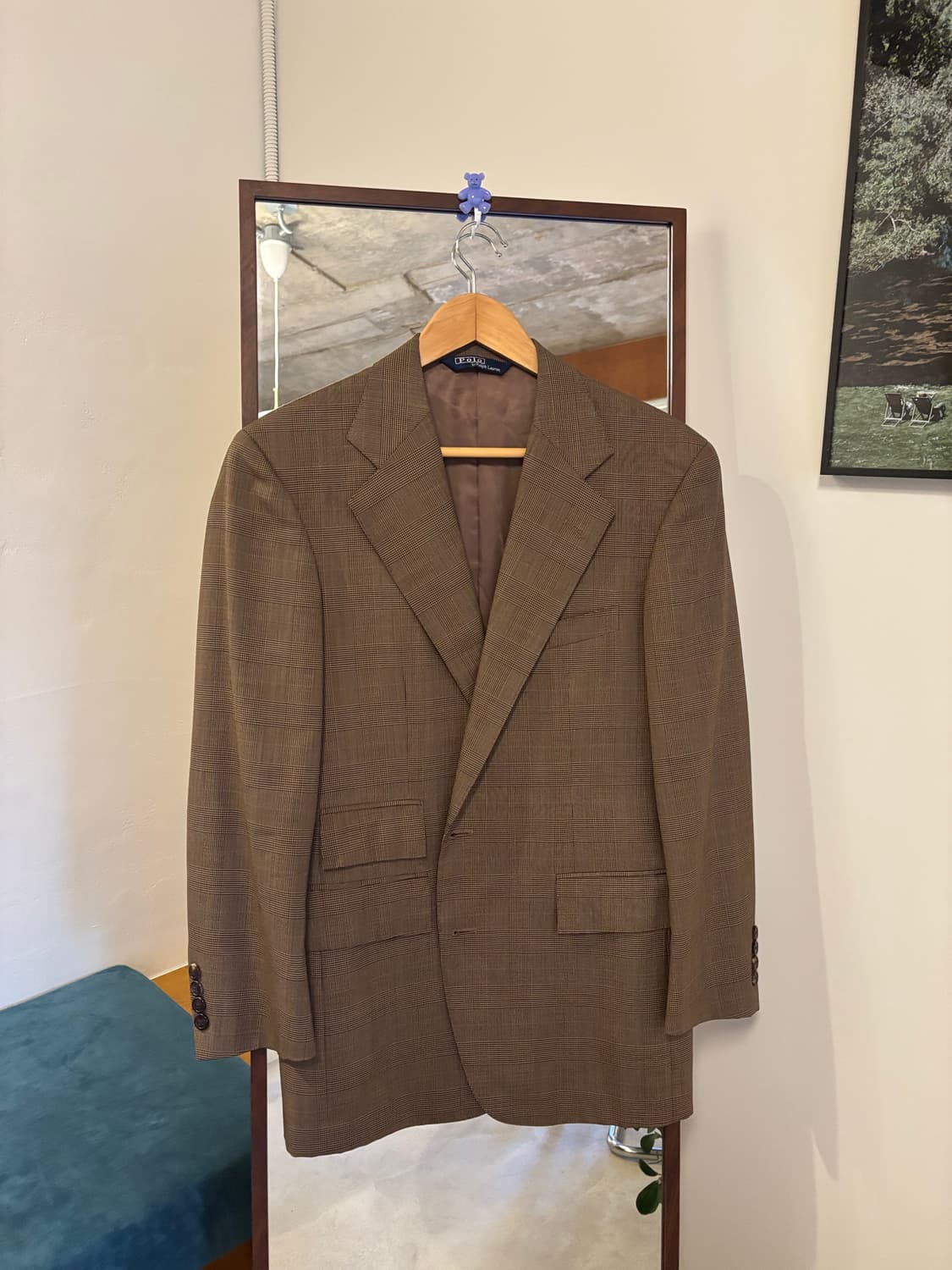 폴로 랄프로렌 체크 블레이저 상품이미지1