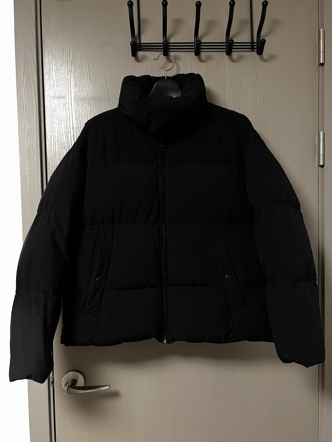 PLAC 플랙  블랙 오버핏 패딩 점퍼 상품이미지1