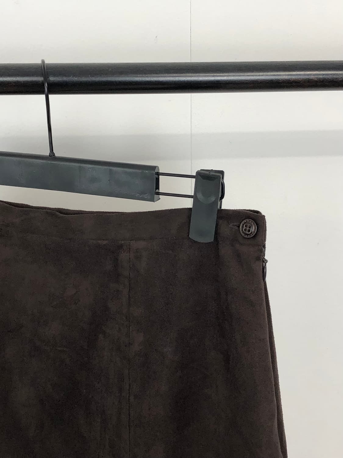 deep brown suede skirt 상품이미지2
