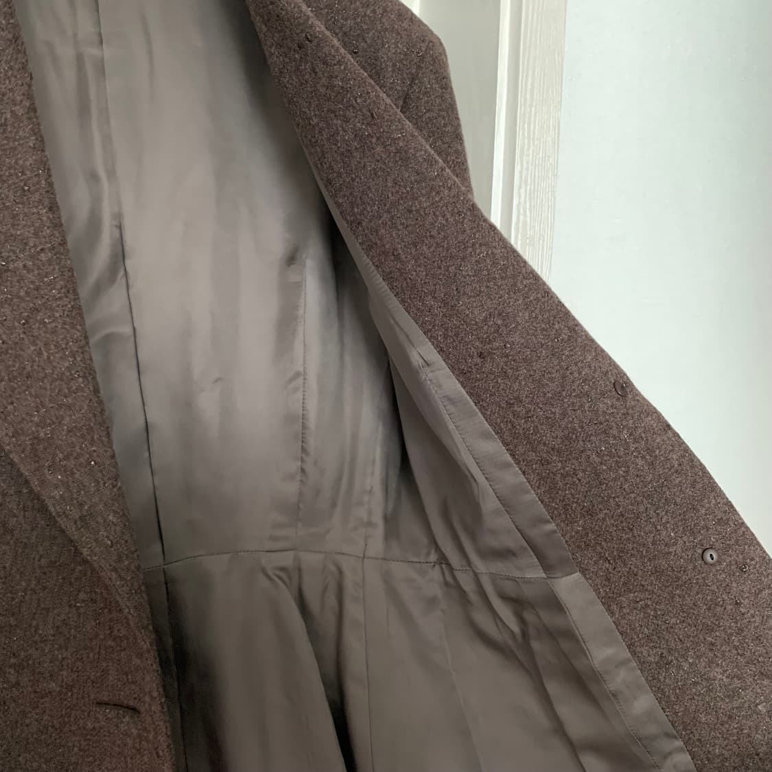이세이 미야케 브라운 패널 울 자켓 블레이저 상품이미지4