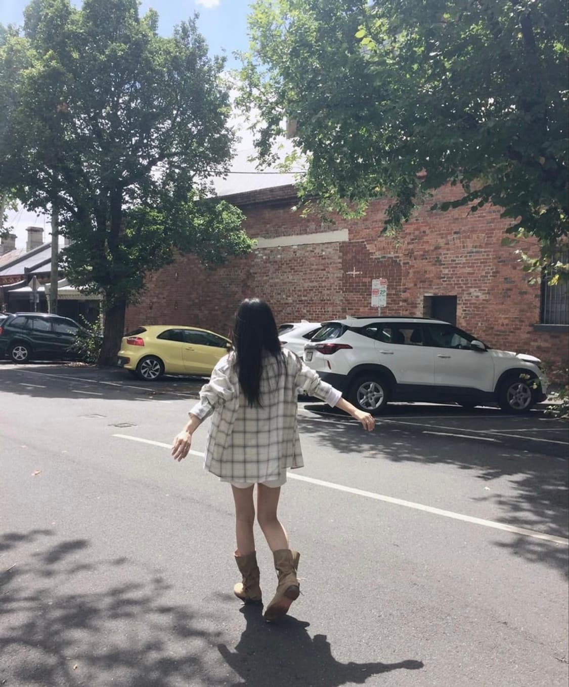 윤슬샵 the blues 체크 셔츠 상품이미지4