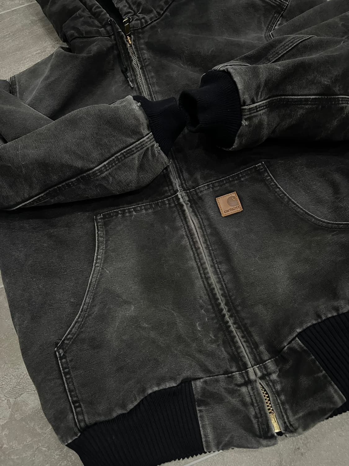 (L-TALL)칼하트 후드 덕 액티브 자켓 J130 BLK 블랙 상품이미지6