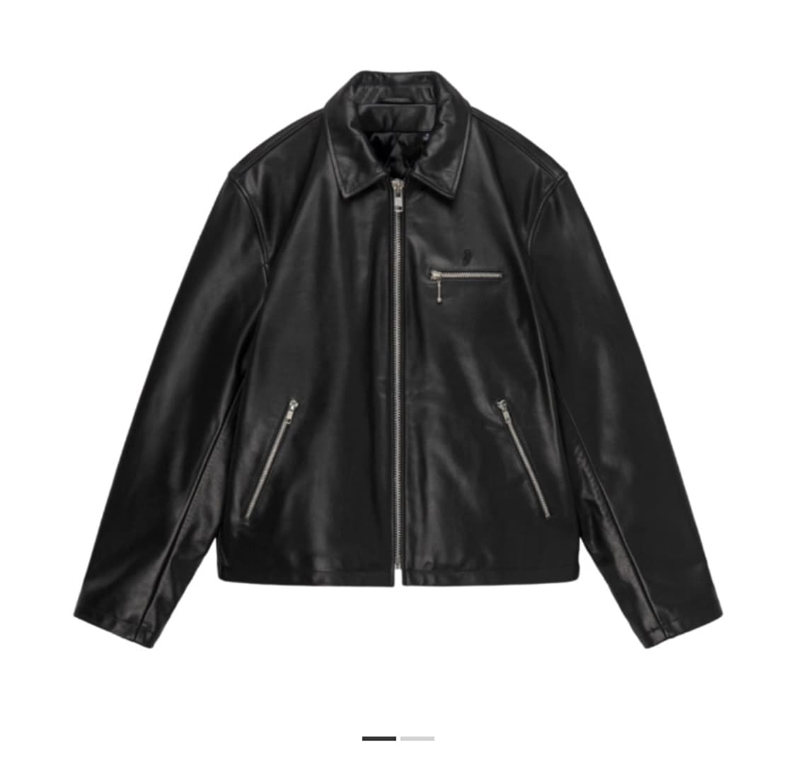 스투시 22fw 레더 빙 자켓 m 상품이미지1