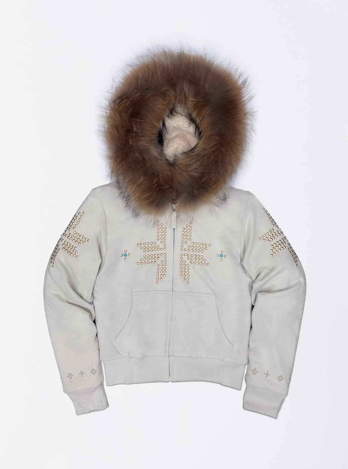 스컬프터 Fur Trimming Hooded Zip-Up xs 상품이미지1