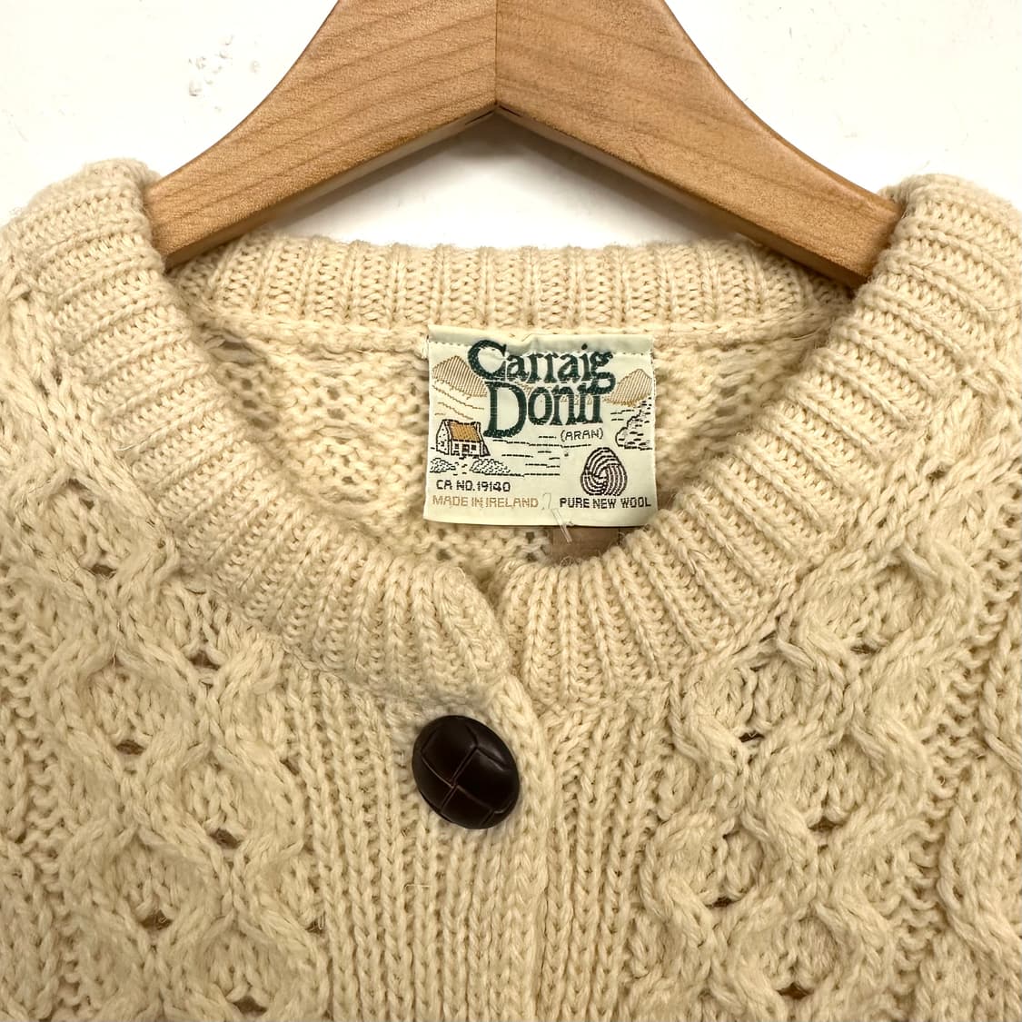 아란 케이블 니트 가디건 상품이미지5