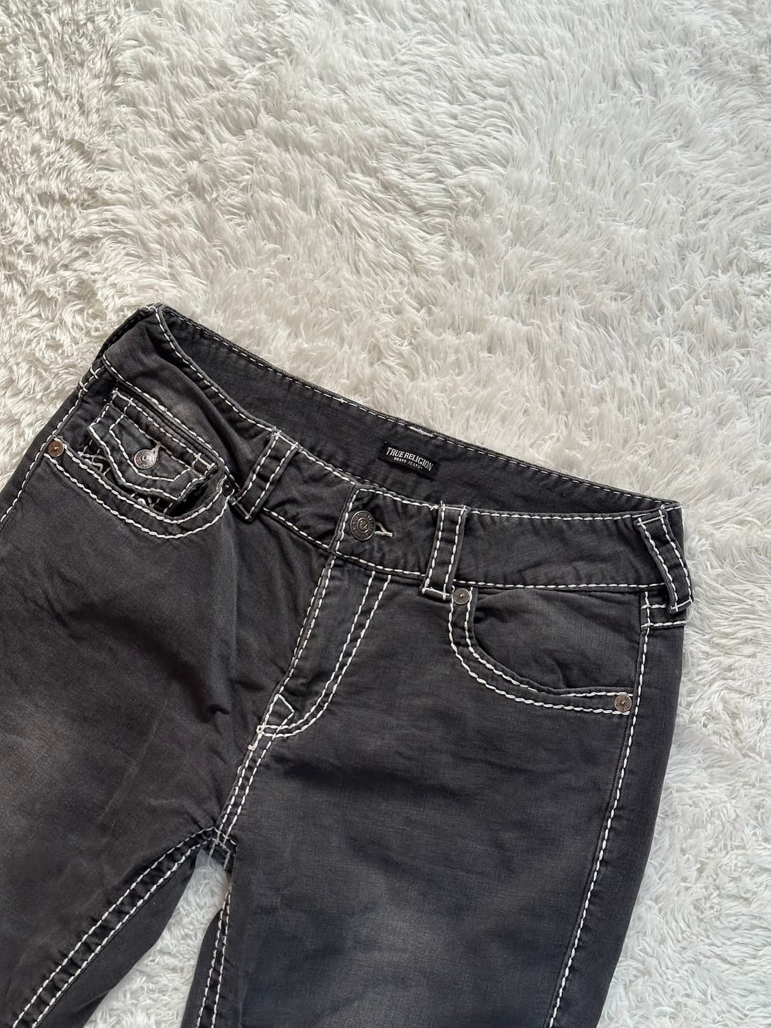 트루릴리젼 블랙 워싱 청바지 32 상품이미지4