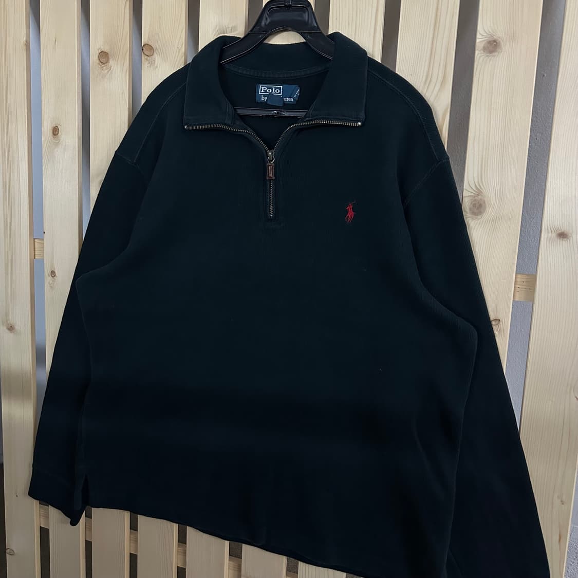 (L) 폴로 랄프로렌 블랙 반집업 니트 상품이미지2
