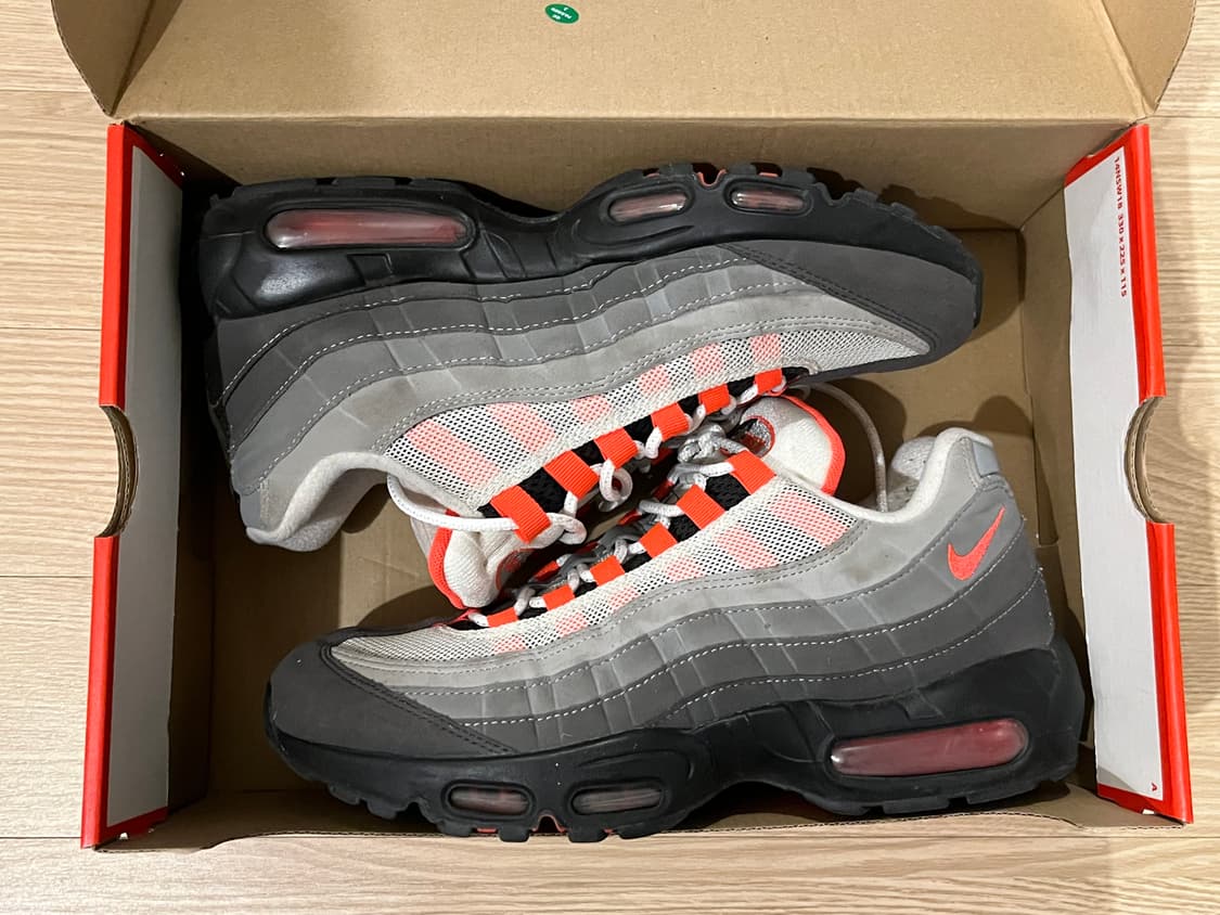(270) 나이키 에어맥스 95 OG 솔라 레드 2018 상품이미지4