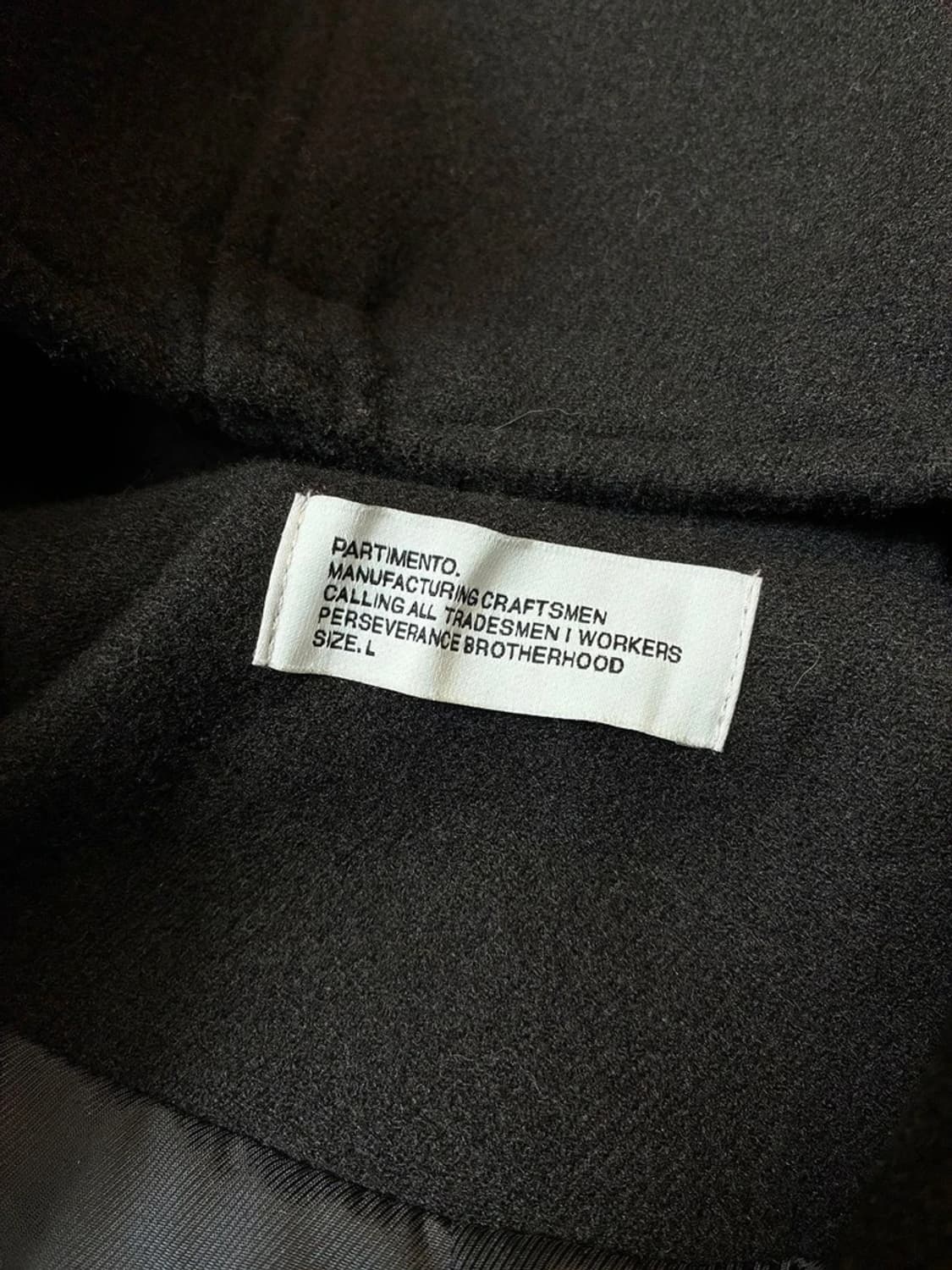 파르티멘토 오버사이즈 멜톤 콘보이 더플 코트 PN6938 상품이미지5