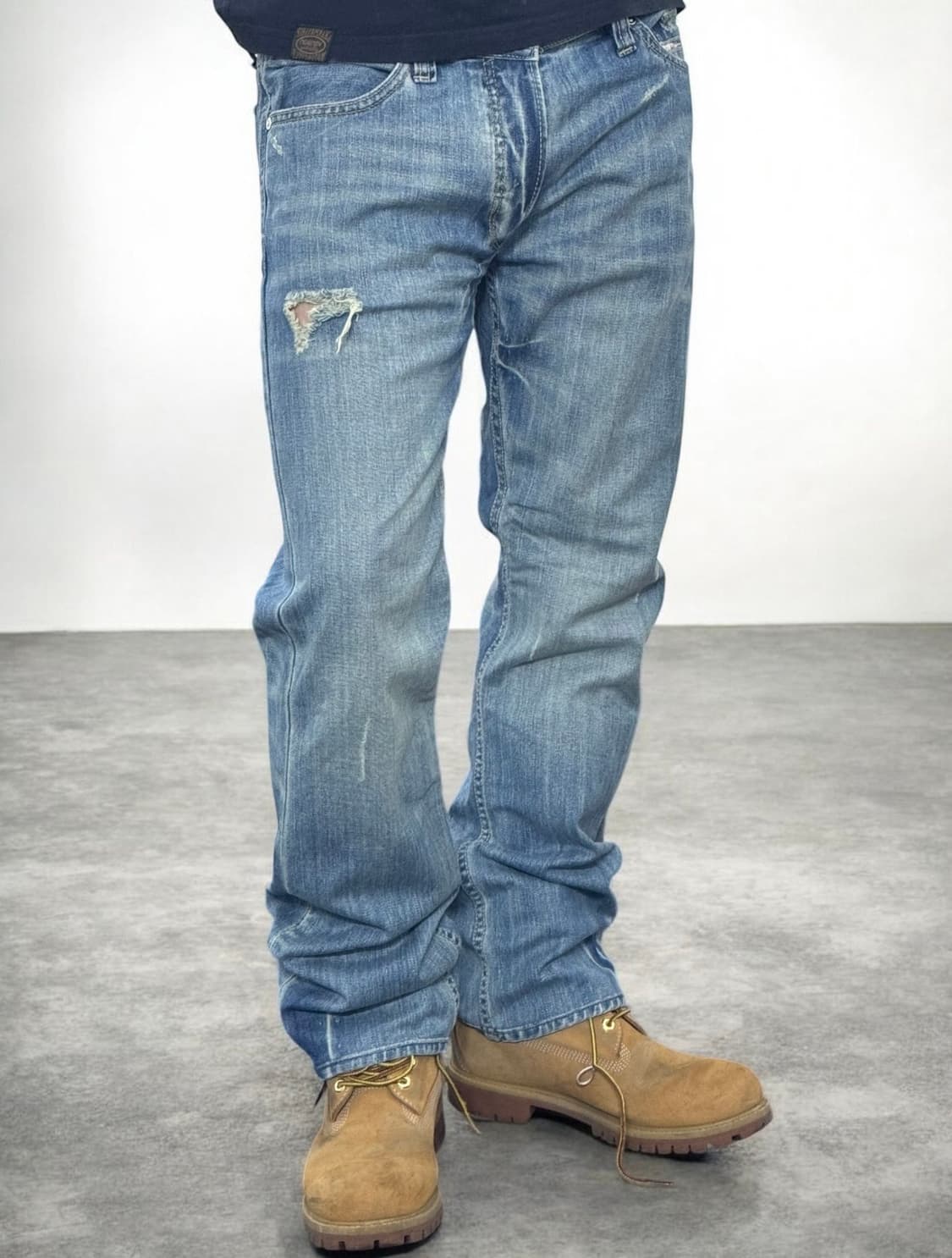 디젤 아디다스 디스트로이드 데미지 워싱 데님 팬츠 상품이미지1