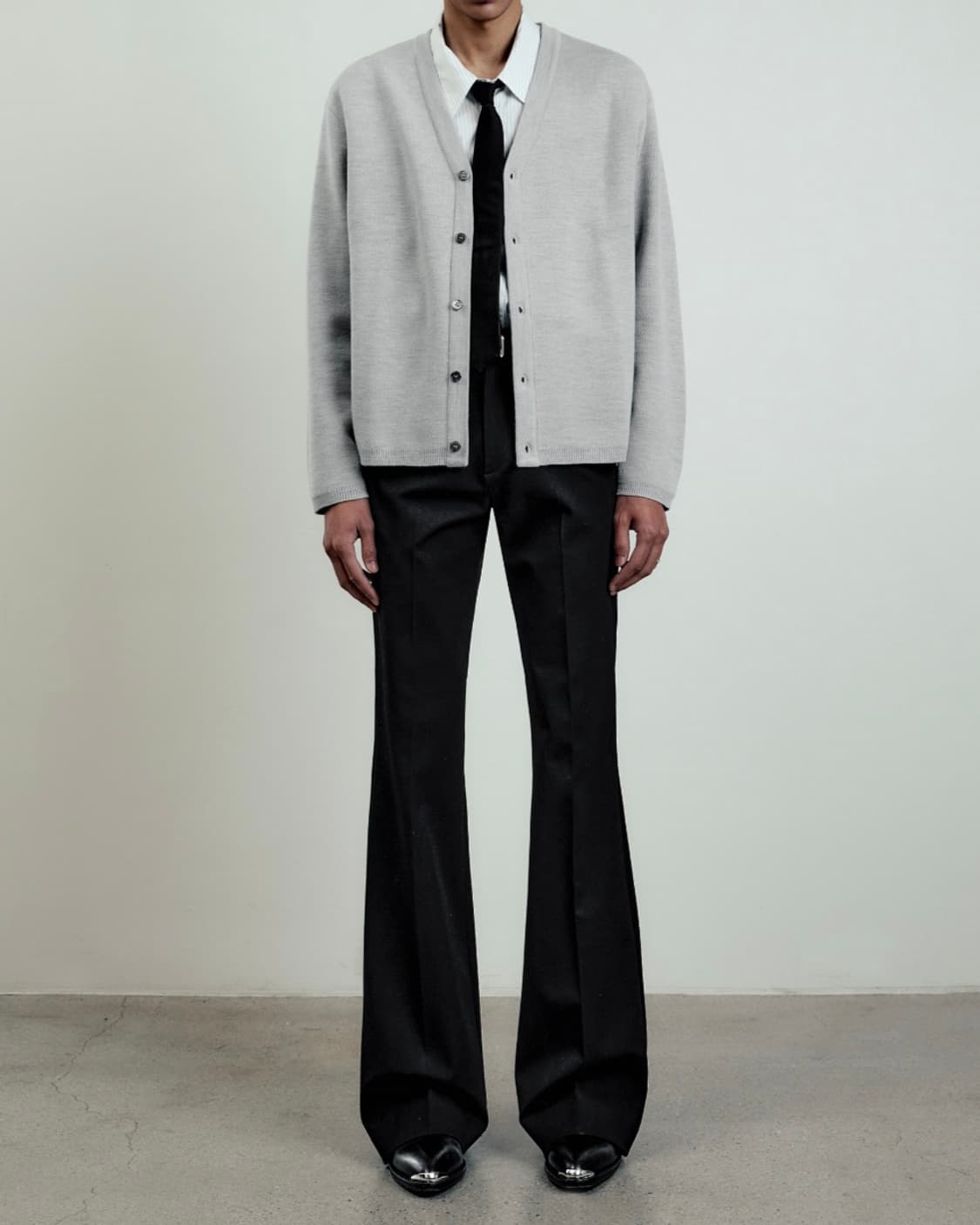 엘무드 화란 세미오버 가디건 44 클라우드 그레이  상품이미지7