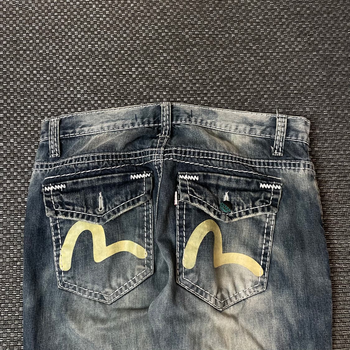 (32) 에비수 중청 워싱 스티치 데님 팬츠 상품이미지6