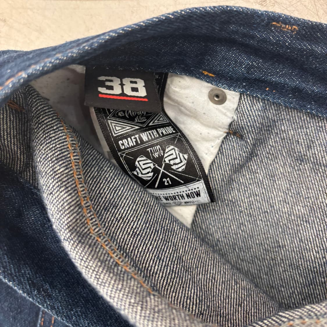 Twn 커팅 와이드 데님 팬츠 상품이미지4