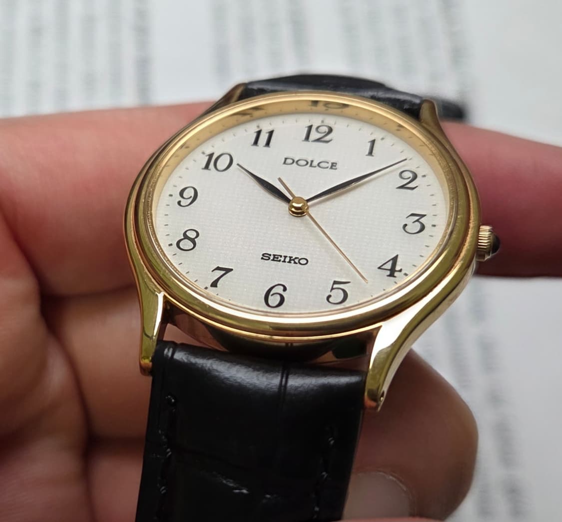 빈티지 세이코 돌체 화이트 아라빅 입체다이얼 논데이트 슬림쿼츠
 상품이미지6