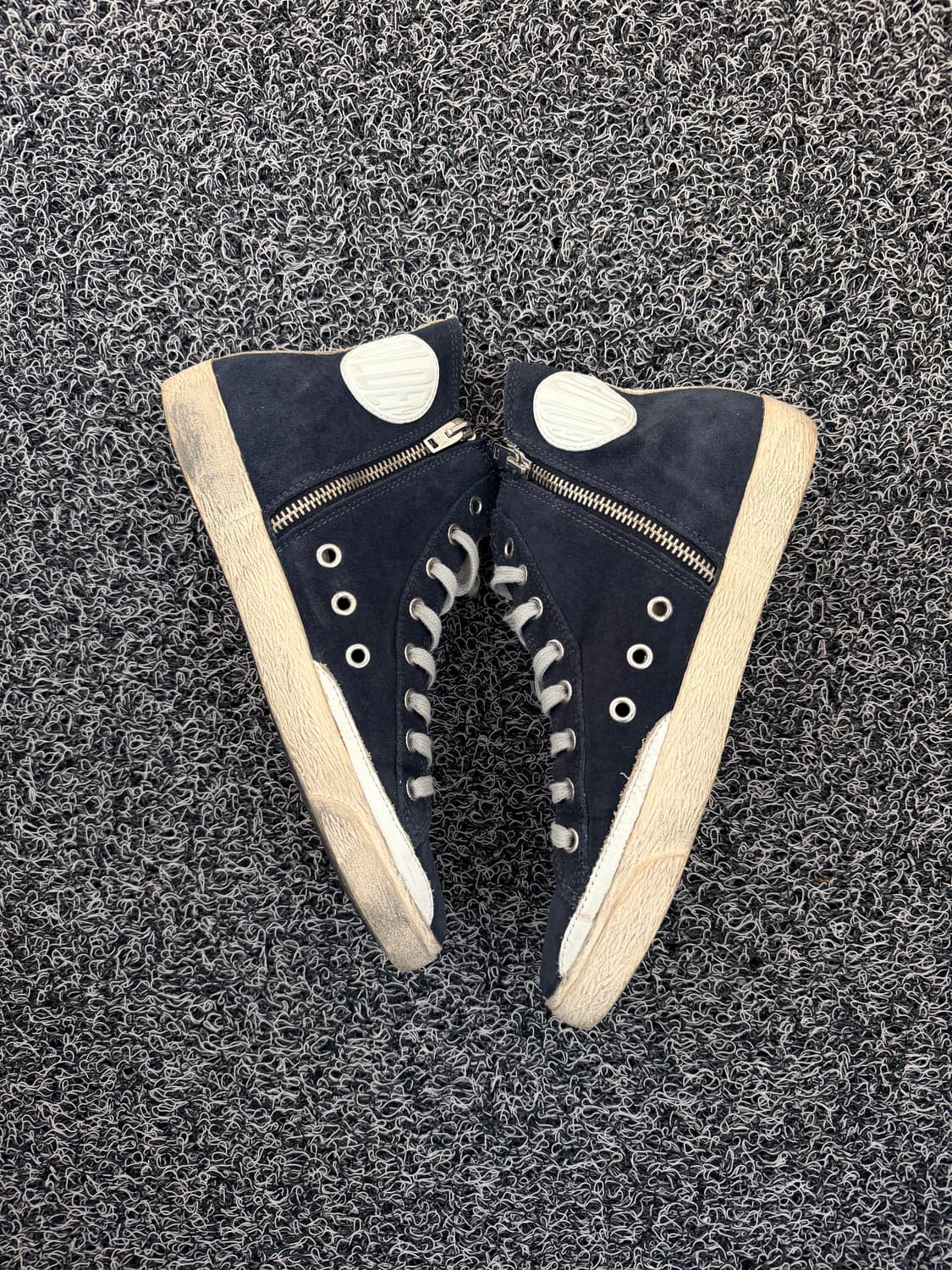 골든구스 Francy 네이비 하이탑 스니커즈 38/245 상품이미지3