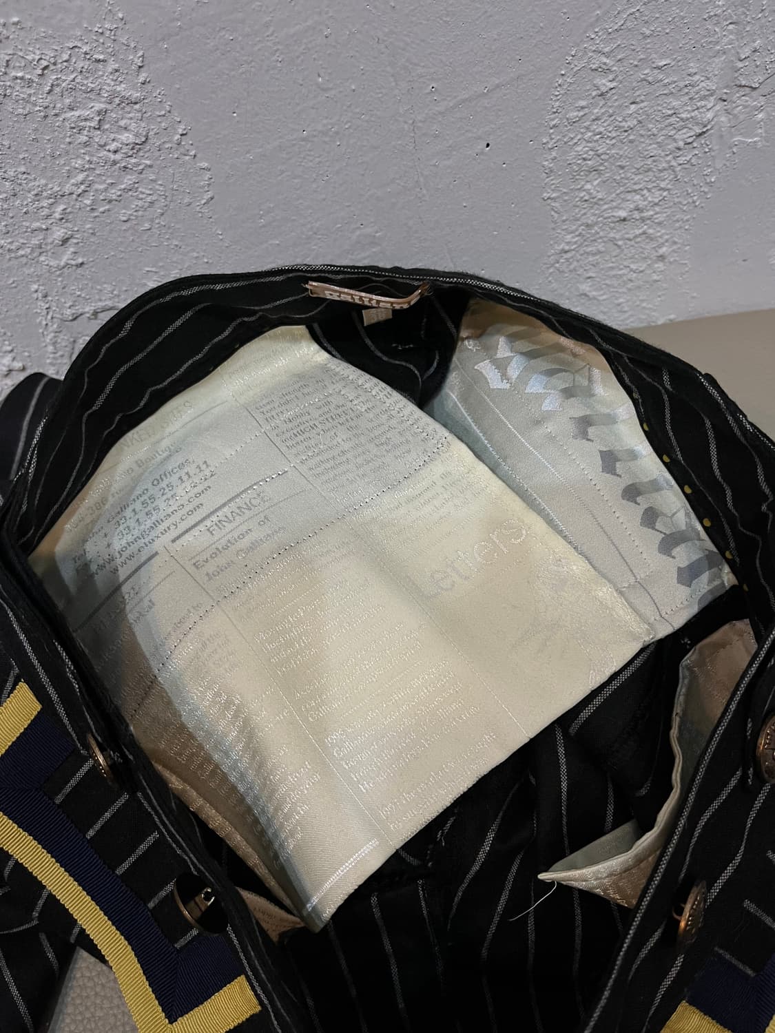 존 갈리아노 로우라이즈 스트라이프 울 팬츠 우먼즈 상품이미지8