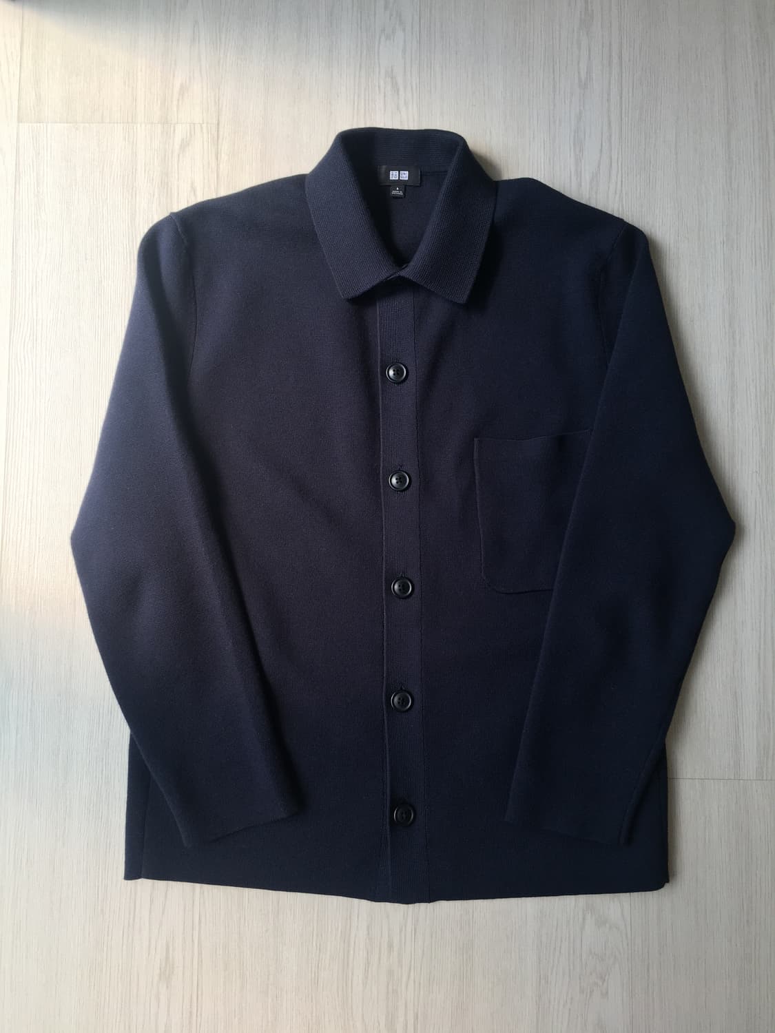 (S) 유니클로 25fw 밀라노립셔츠칼라가디건 상품이미지2