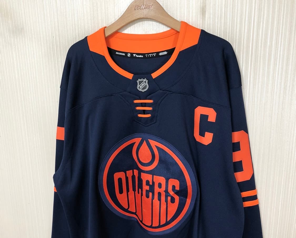 NHL 파나틱스 에드민턴오일러스 써드유니폼/져지 L 97 코너 맥데이비스 상품이미지6