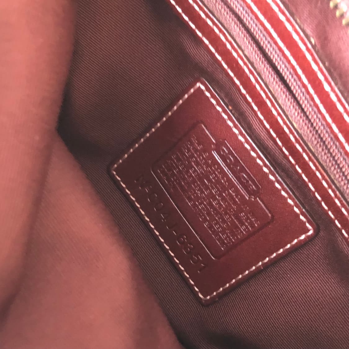 Coach 코치 버건디 숄더백 상품이미지5