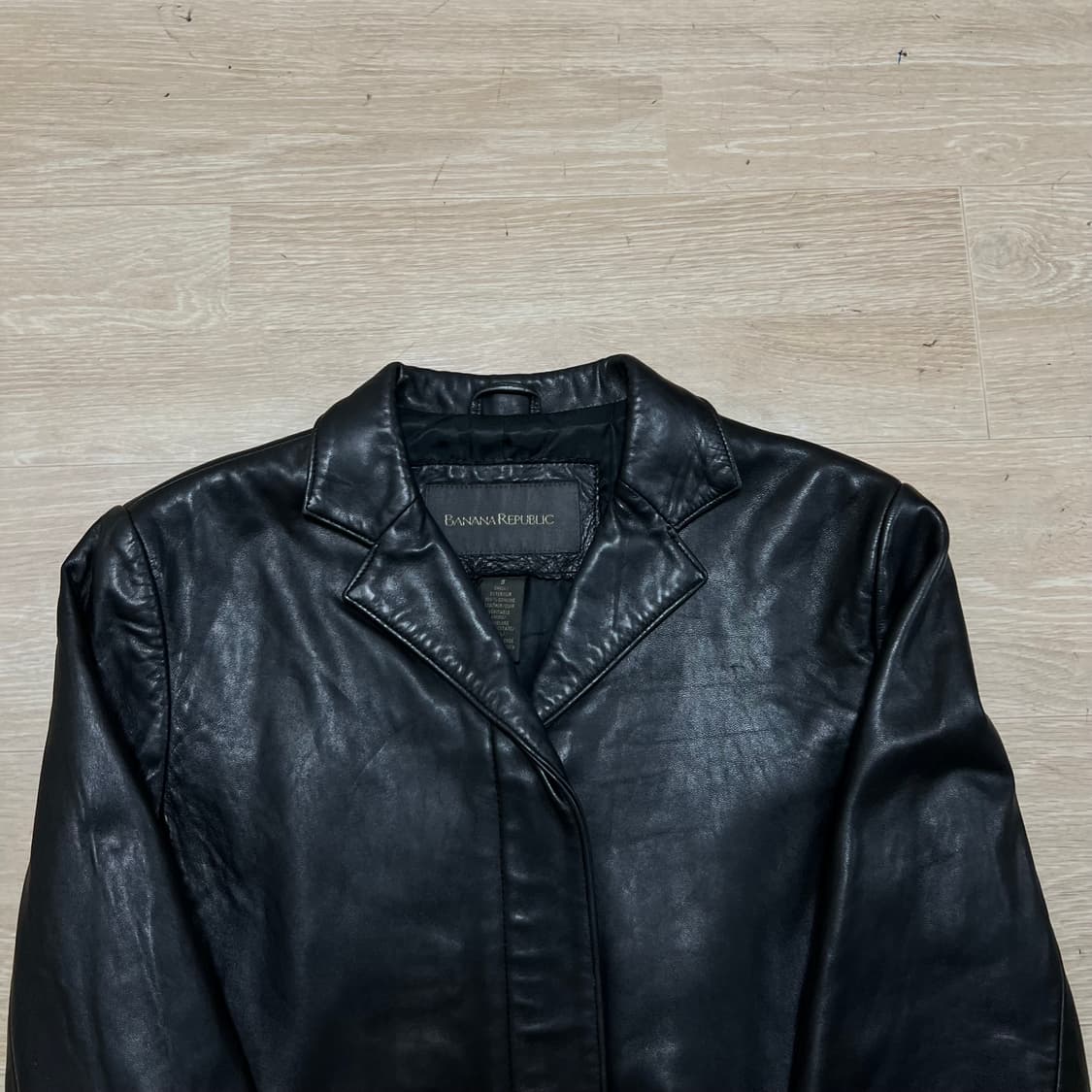 바나나 리퍼블릭 여성 램스킨 싱글 라이더 양가죽자켓 [블랙] S/90 상품이미지2