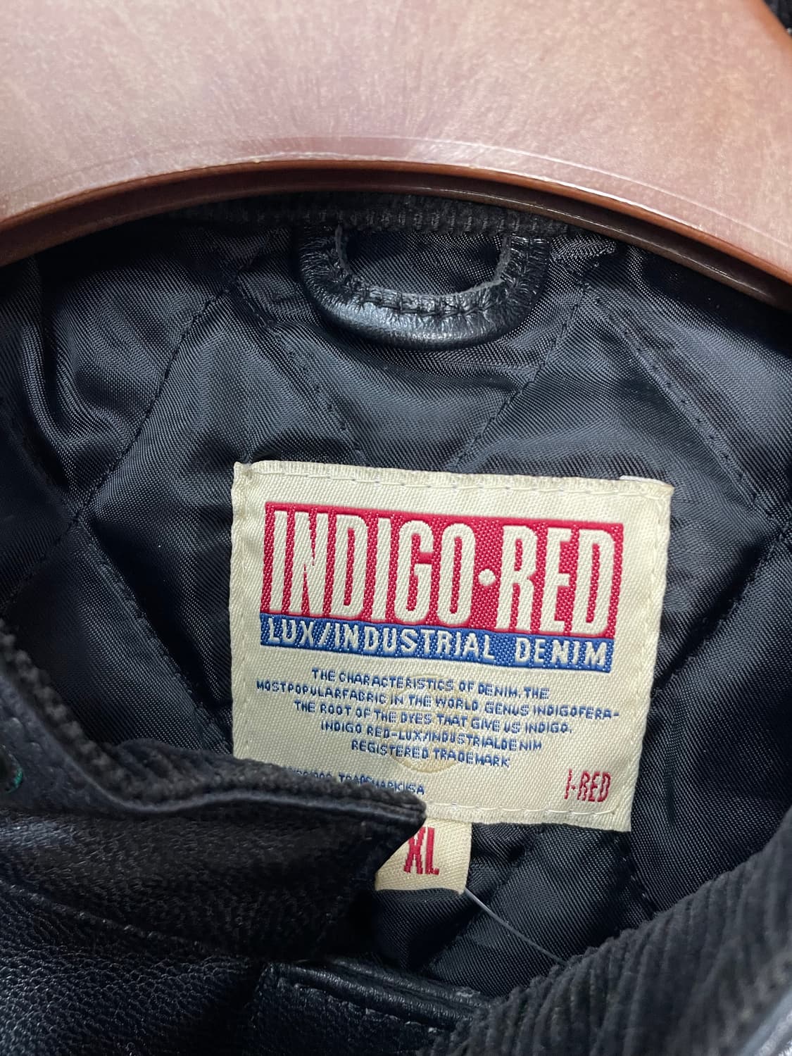 인디고 레드 빈티지 소가죽 레더자켓 H2123 상품이미지5