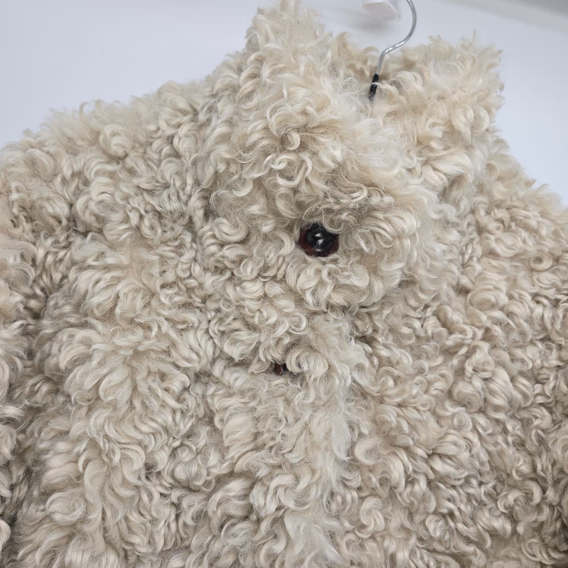 뽀글이 숏 자켓 아이보리 상품이미지3