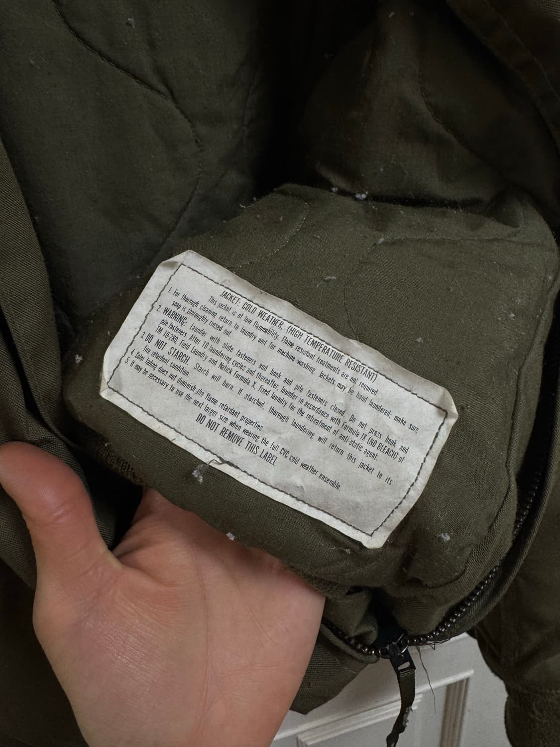 US Army 미군 CVC 탱커 자켓 상품이미지5