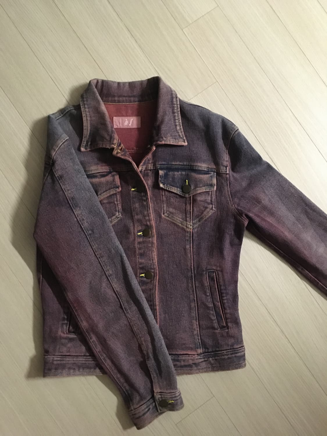 와인 스톤 워싱 트러커 상품이미지2