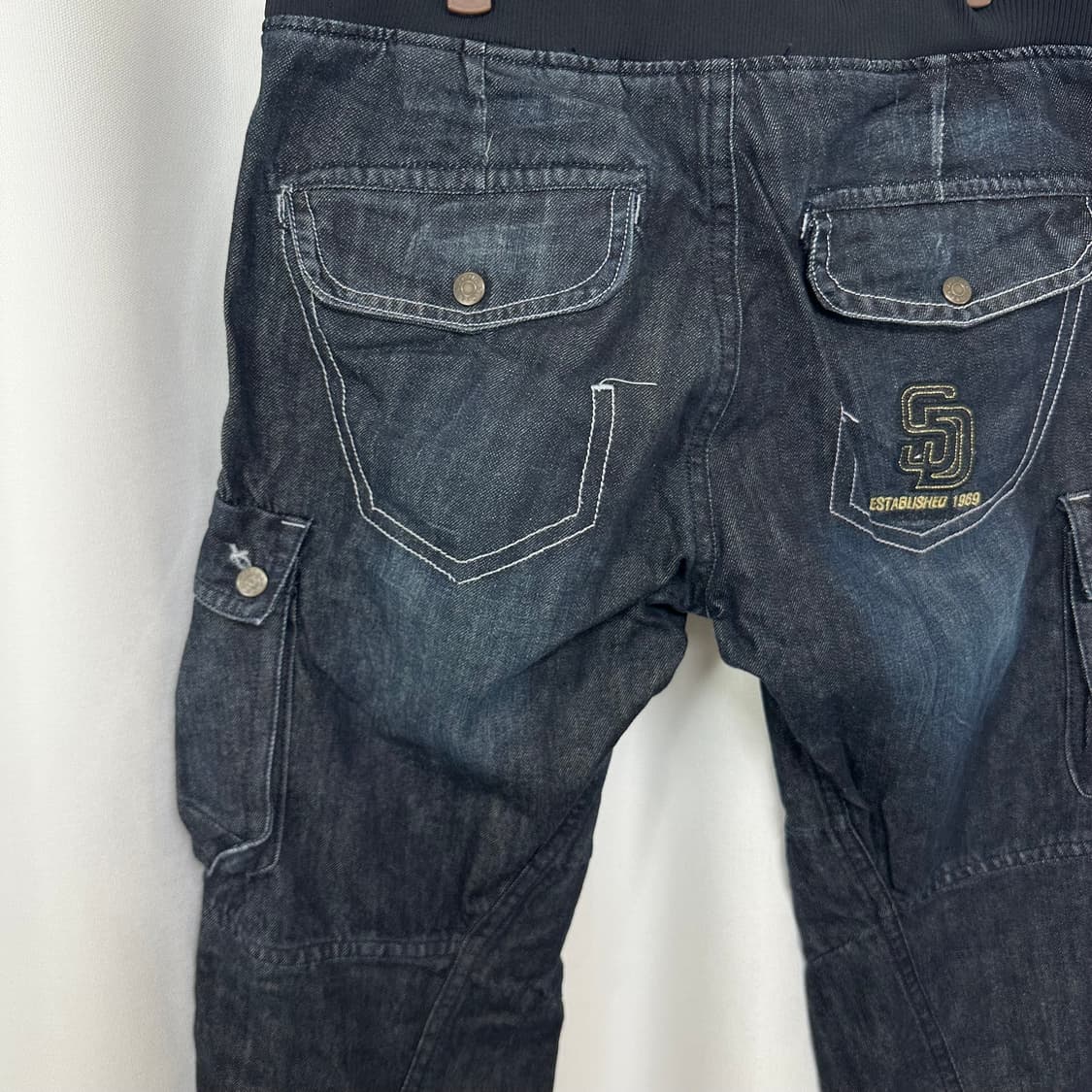   MLB 남자 밴딩 면 데님팬츠 빅사이즈 86 (38-39인치) 상품이미지9