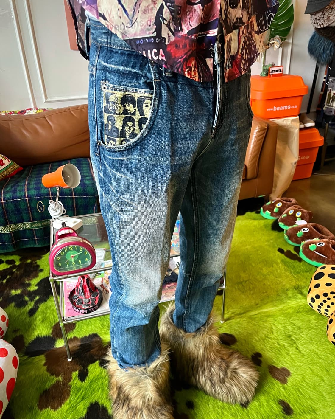 Japanese Vintage Pocket Printed Denim 상품이미지2