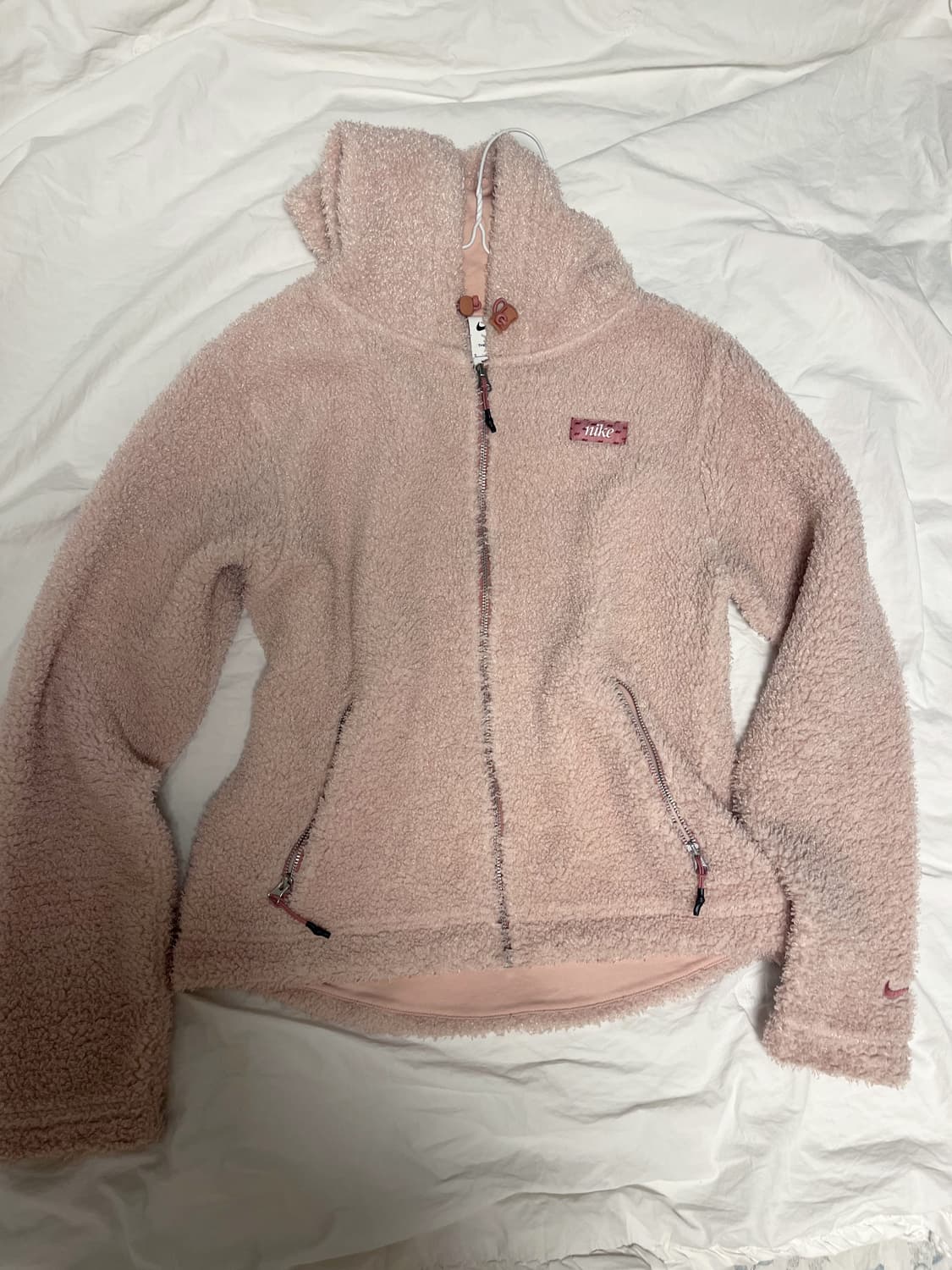 나이키 연핑크 딸기우유 후드집업 상품이미지1