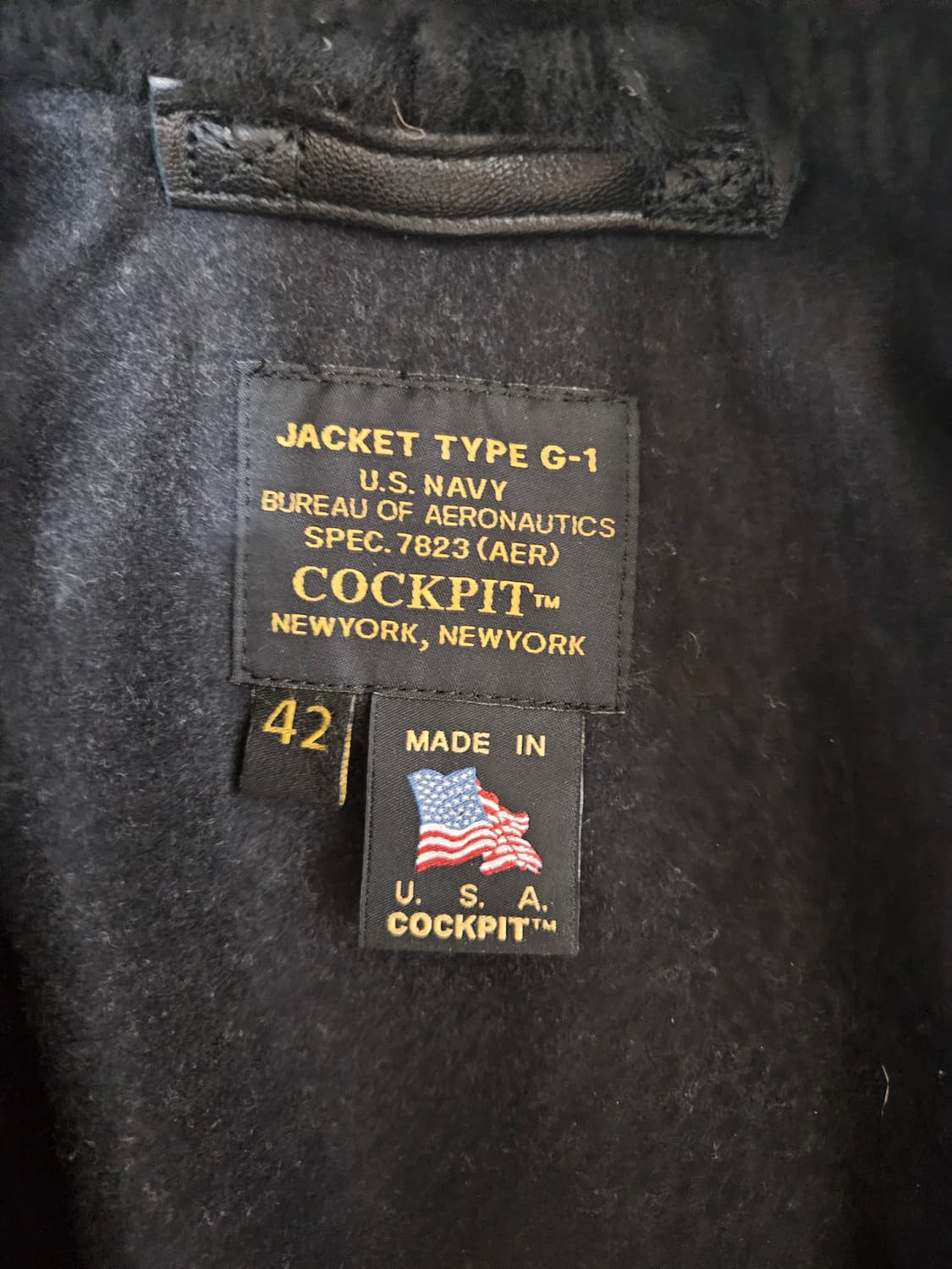 콕핏 usa g-1 자켓 42사이즈 상품이미지2