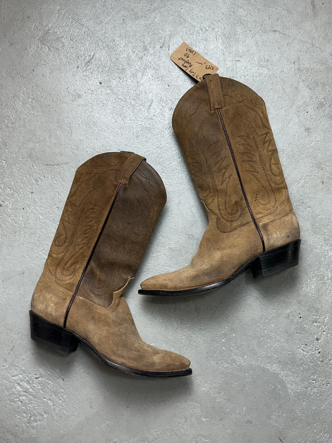 00's OG 토니라마 러프아웃 스웨이드 웨스턴 부츠 카우보이 부츠 상품이미지4