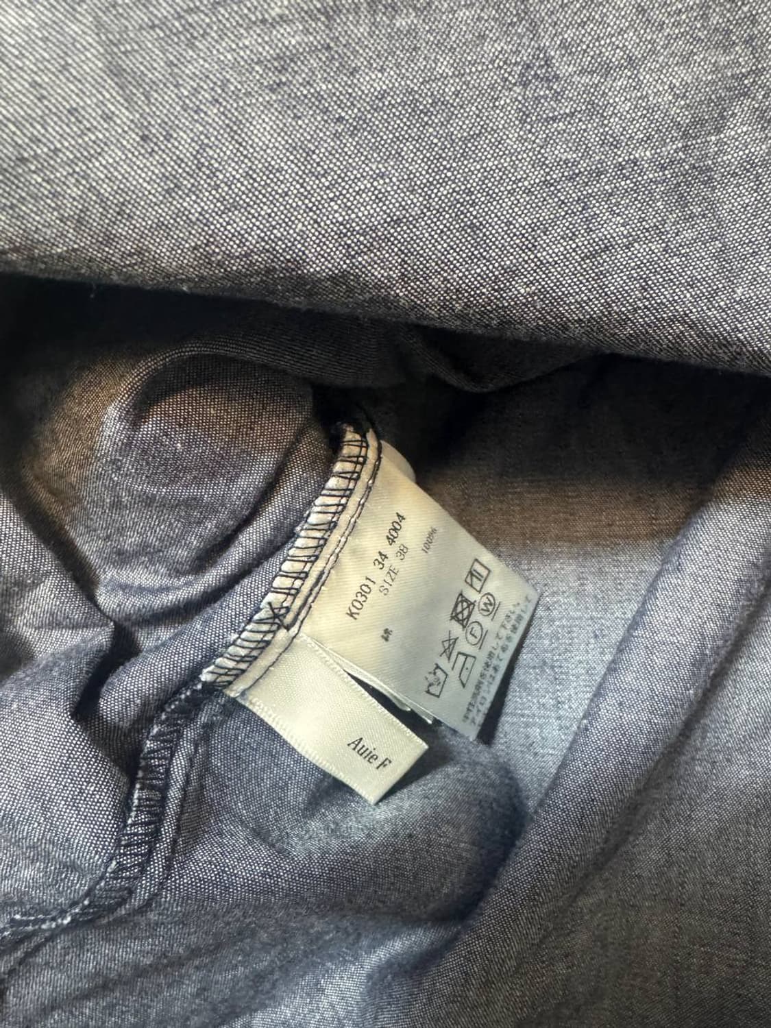 Auief 아위에프 인디고 데님 보우 타이 리본(W) 상품이미지4