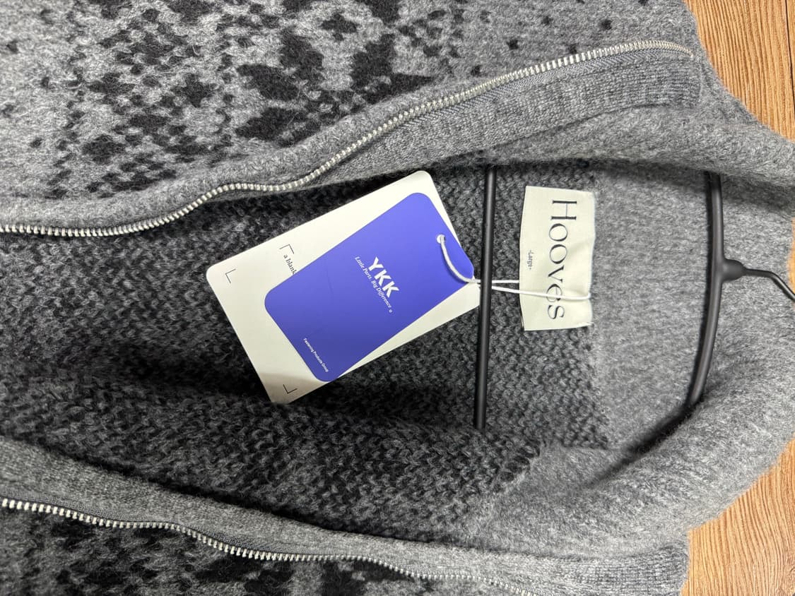 후브스 코위찬 스노우 집업 니트 그레이 L 상품이미지4