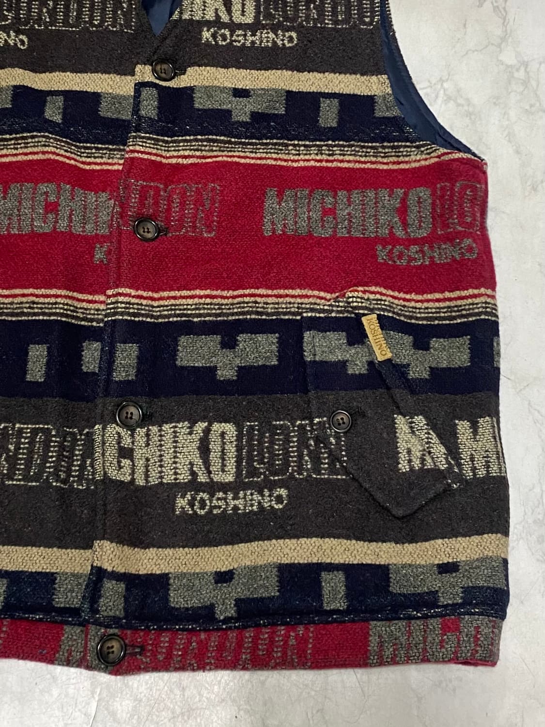 미치코런던 니트 베스트조끼 사이즈 95 상품이미지3