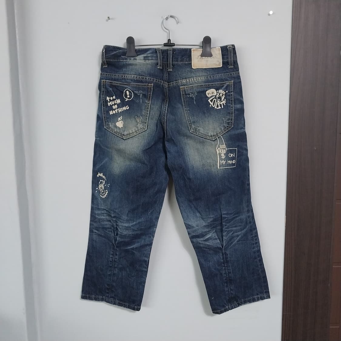 남자31 인치 8부 청바지 상품이미지3