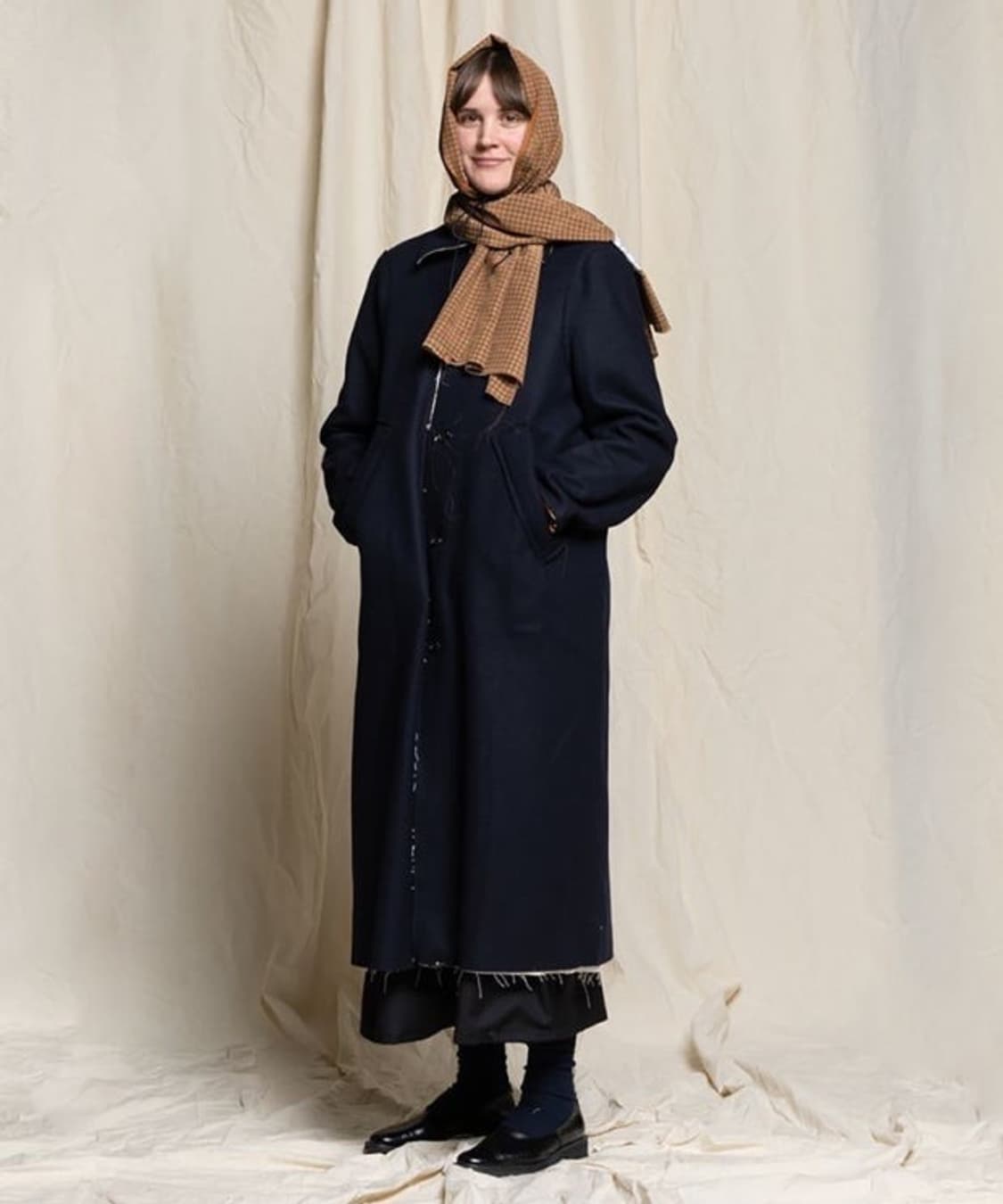 카미엘 포트젠스 디스트레스 울 코트 M 구합니다  상품이미지1