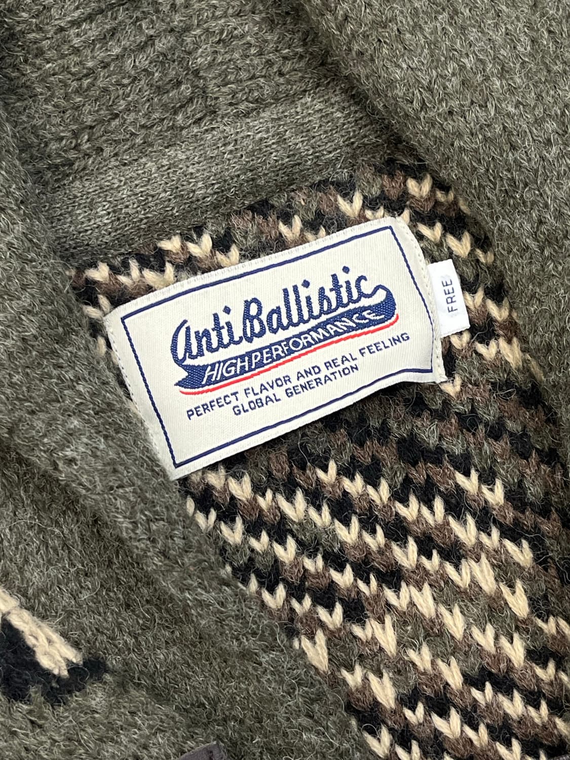 안티발리스틱 카모 니트 더플 가디건 상품이미지7