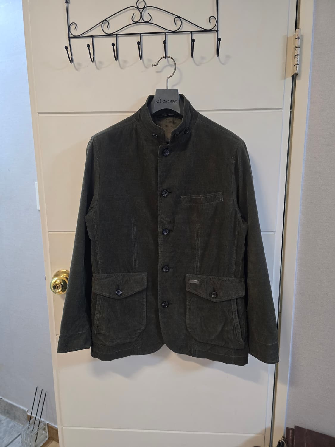 크로커다일 카키색 코듀로이 헌팅 자켓 M 상품이미지1