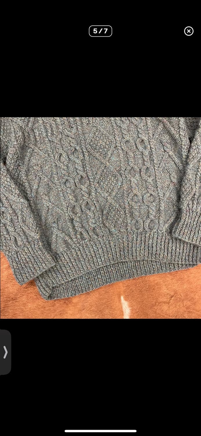 100%wool hand knit 상품이미지5