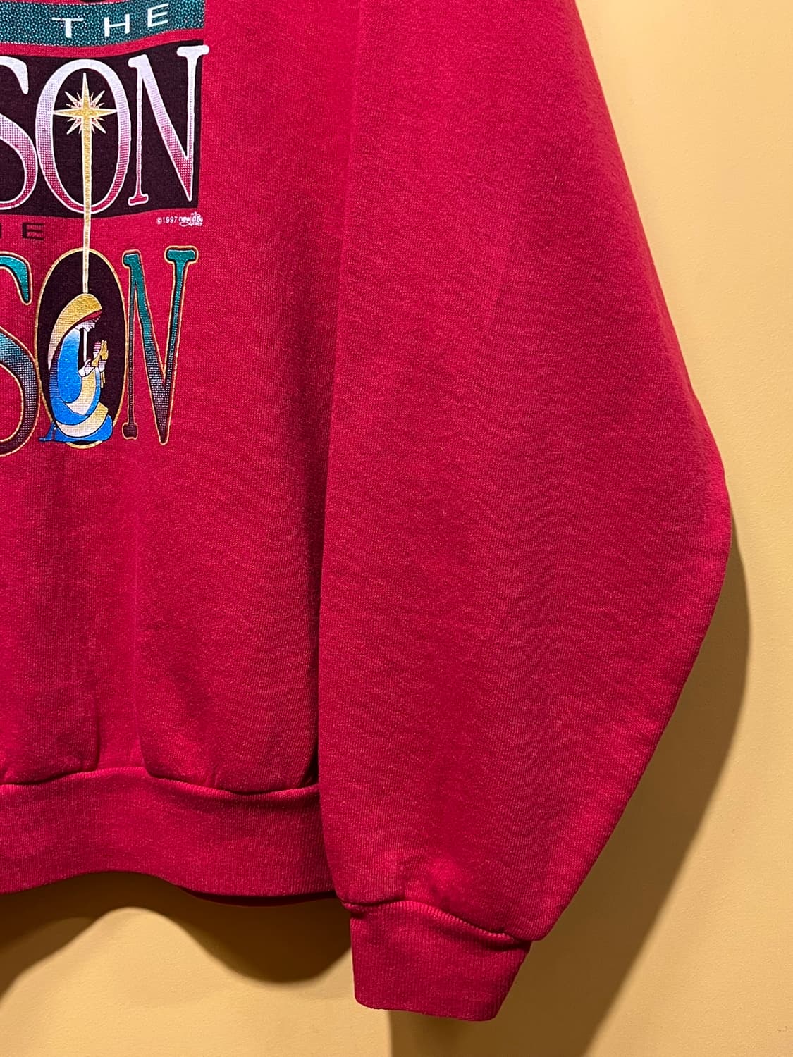 90s [XL] USA LEE 홀리데이 크리스마스 그래픽 빈티지 맨투맨 상품이미지3