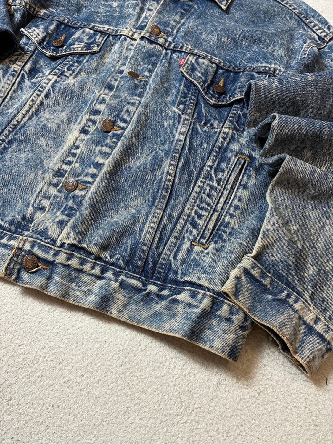 리바이스 80's USA 아이스워싱 트러커 데님 자켓 PN7965 상품이미지3