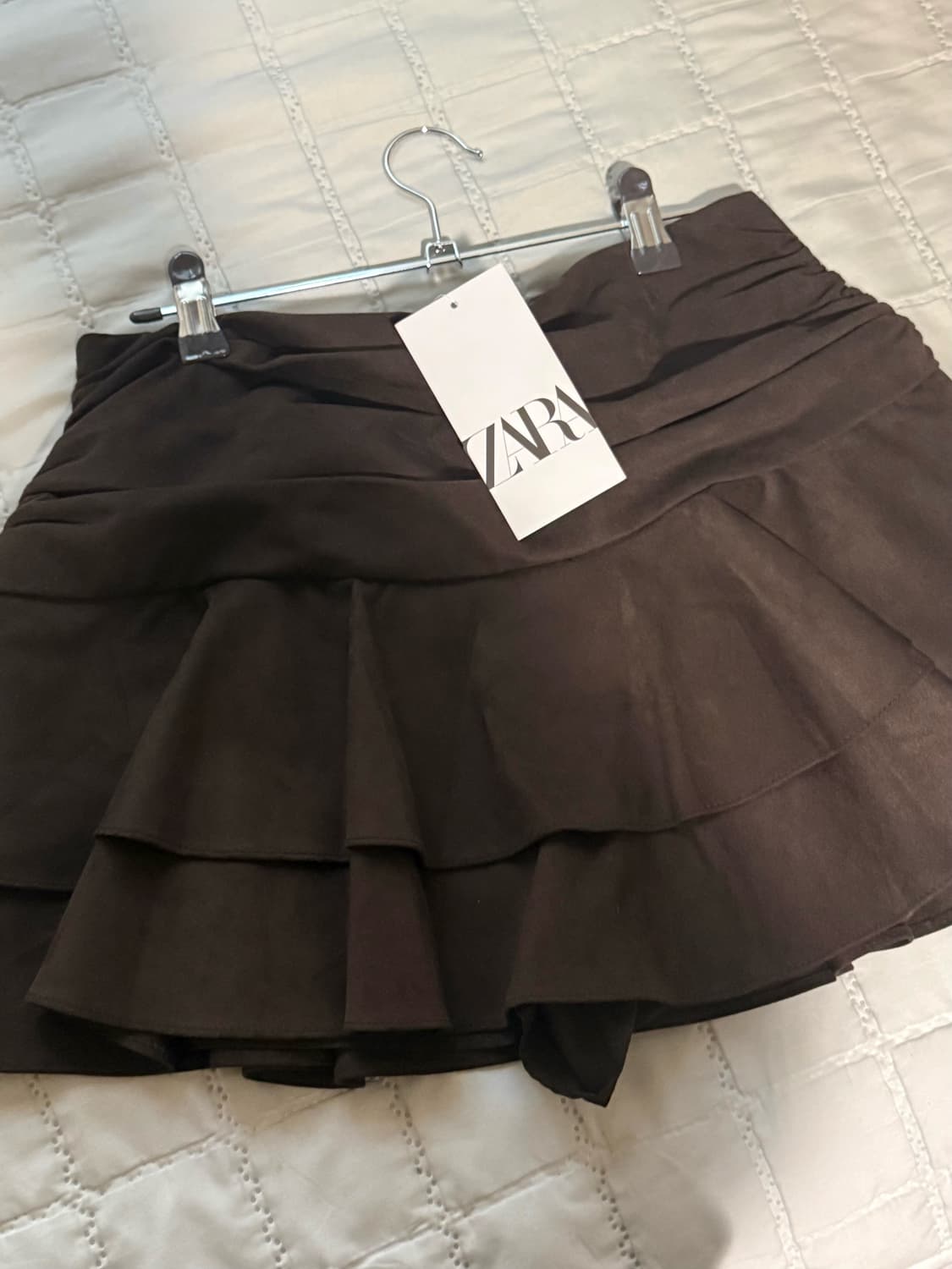 자라 스웨이드 프릴 치마 상품이미지2