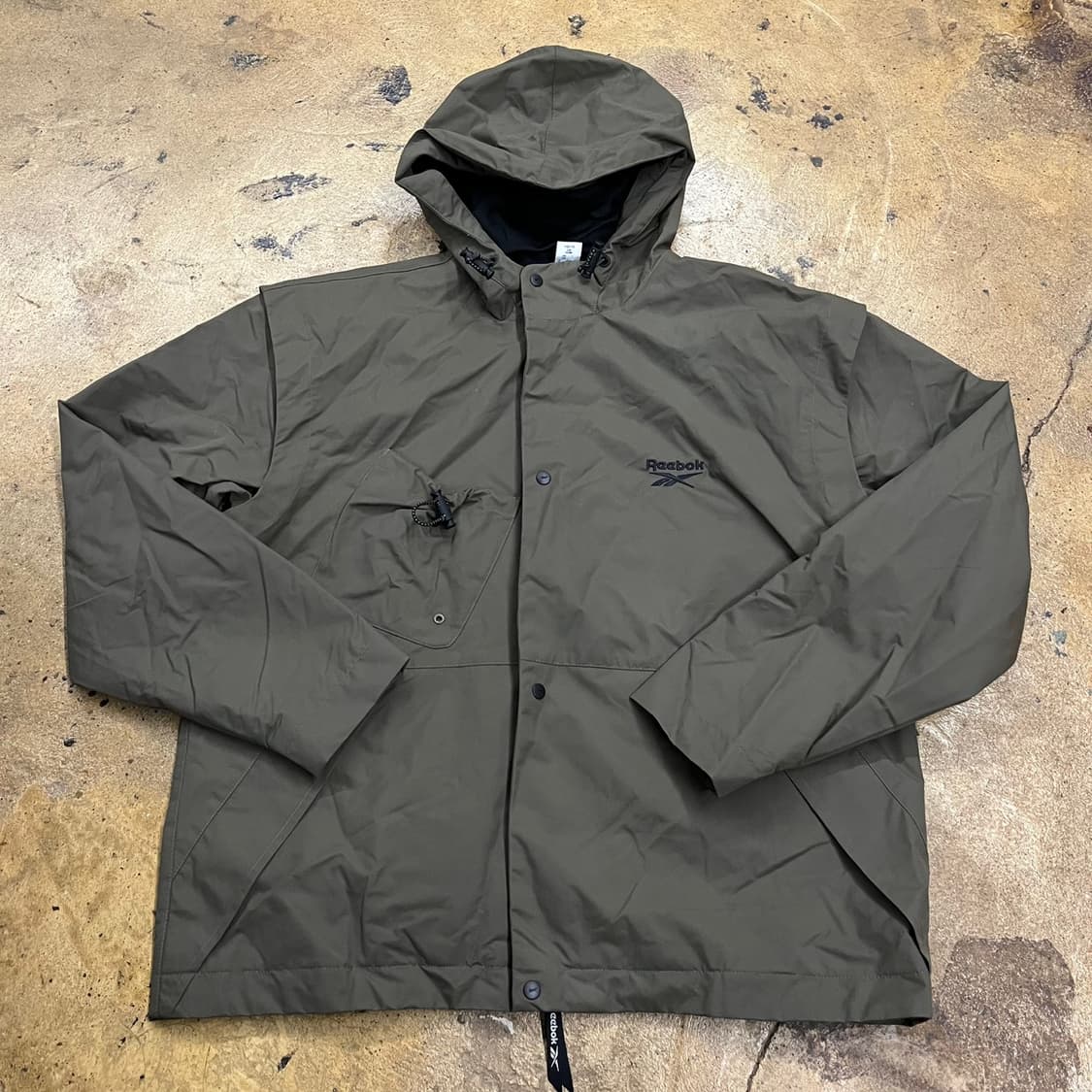 [정품/M] 리복 후드 바람막이 자켓 카키색 b15 상품이미지2