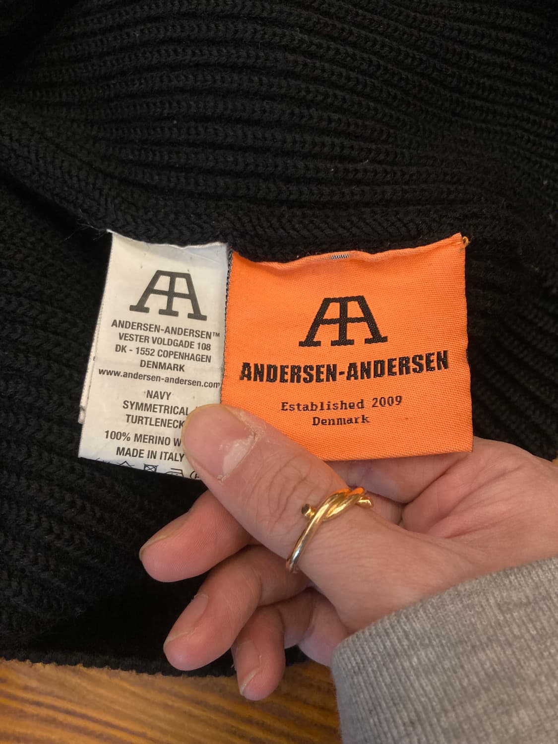 안데르센 안데르센 - 세일러 터틀넥 블랙 상품이미지3