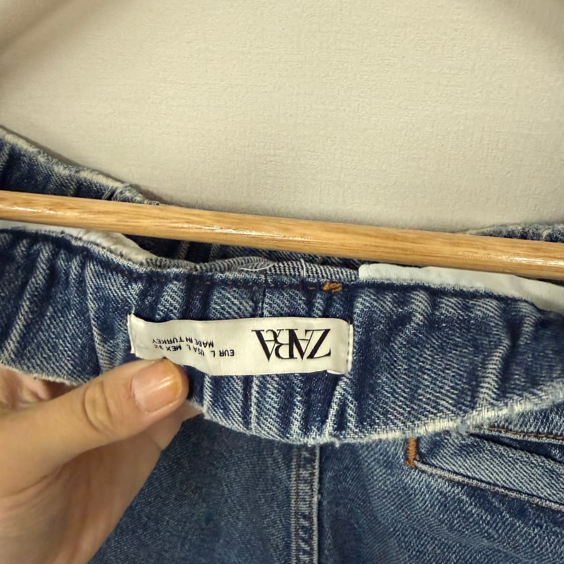 자라 밴딩데님팬츠L 상품이미지4