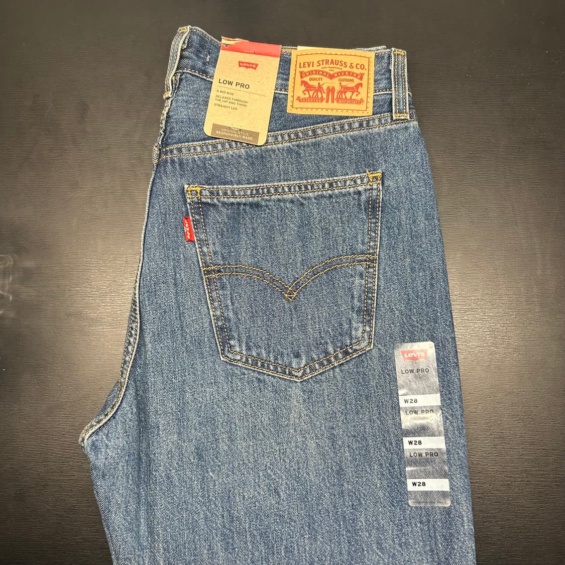 리바이스 로우프로진 청바지 W28 새제품 상품이미지1