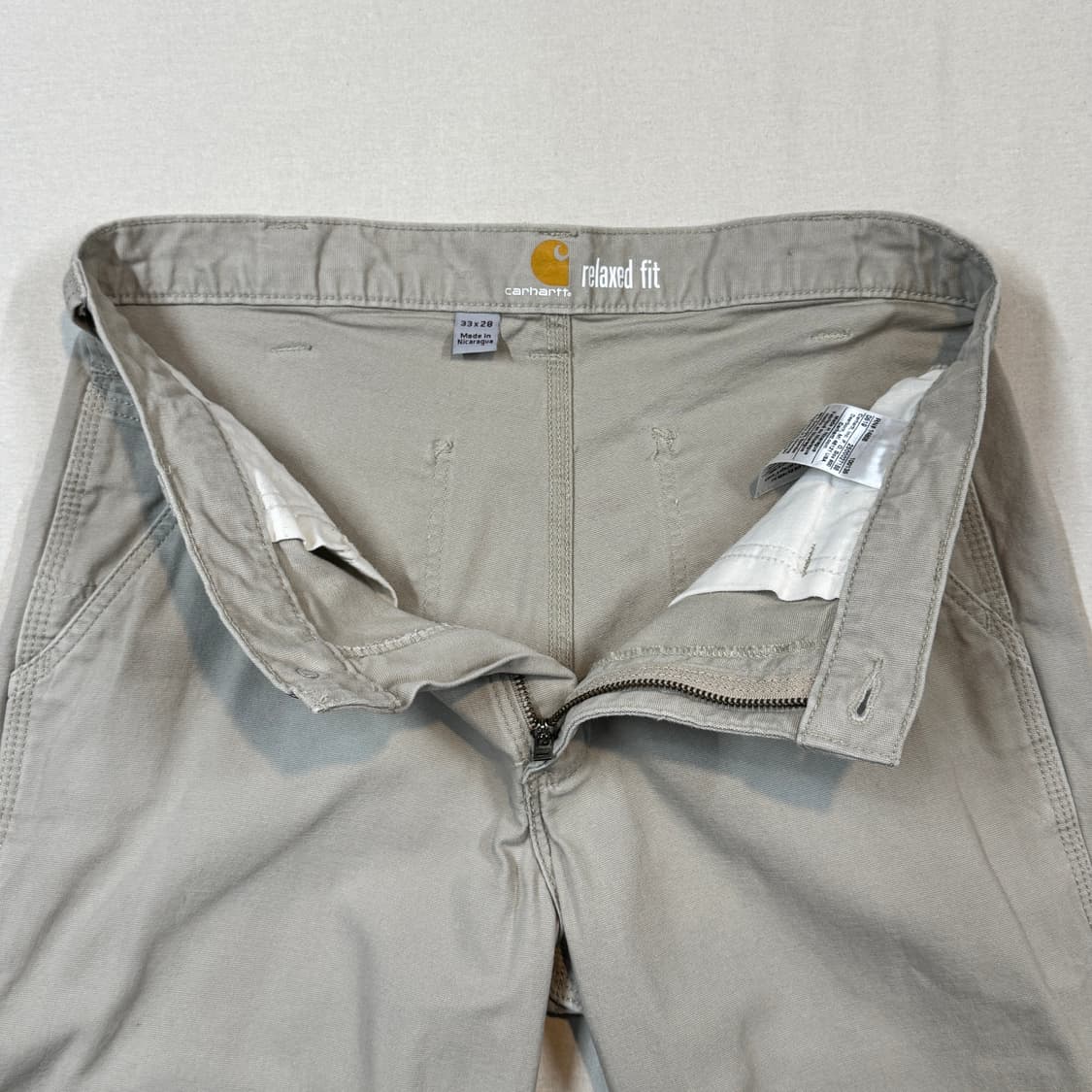 34inch) 칼하트 툴포켓 베이지 워크 팬츠 릴렉스핏 상품이미지7
