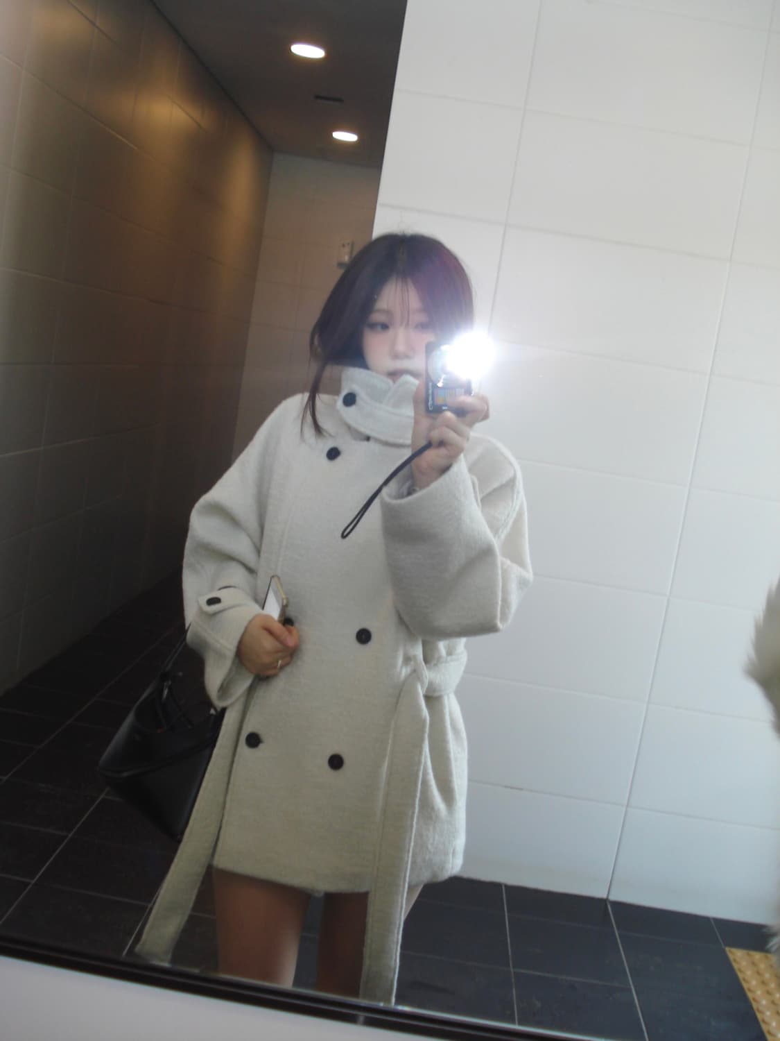 아워캐비넷 누보 하이넥 코트 상품이미지4